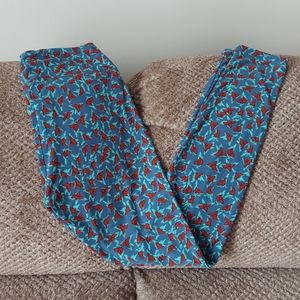 Nwot's Lularoe Bird Pattern OS Leggings